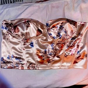 NWOT Bustier Crop Top